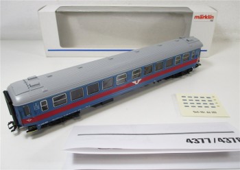 Märklin H0 43782 Personenwagen Schnellzug 2. Klasse SJ OVP (1702h)