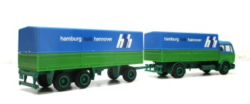 Herpa H0 1/87 LKW MB Hängerzug Heik HH-Hannover ohne OVP