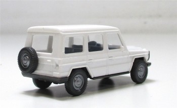 Wiking 1/87 Modellauto H0 PKW Mercedes G weiß ohne OVP (111-20)