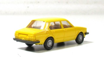 Wiking H0 1/87 Modellauto VW Jetta gelb ohne OVP (114-30)