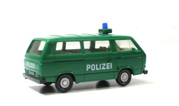 Wiking H0 1/87 Modellauto VW T3 Bus Polizei ohne OVP (114-36)