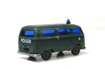 Wiking H0 1/87 Modellauto VW T2 Bus Polizei ohne OVP (114-37)