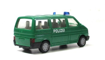 Wiking H0 1/87 Modellauto VW T3 Bus Caravelle Polizei ohne OVP (114-38)