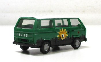 Herpa Automodell H0 1/87 PKW VW T3 Info Polizei ohne OVP (117-22)