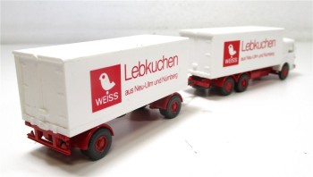 Wiking H0 1/87 Modellauto LKW MAN HZ Weiss Lebkuchen ohne OVP (059-24) 