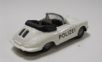 Modellauto H0 1/87 Praline PKW Porsche Cabrio Polizei (023-37)