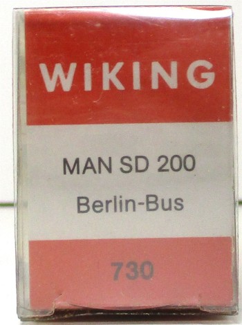 Wiking 1/87 730 MAN SD200 Berliner Stadtbus BVG - OVP (Spur H0) (65-26)
