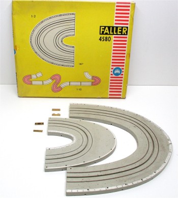 Spur H0 Faller AMS 4580 Schienen gebogen Kehre 2-spurig 180 Grad (2731K