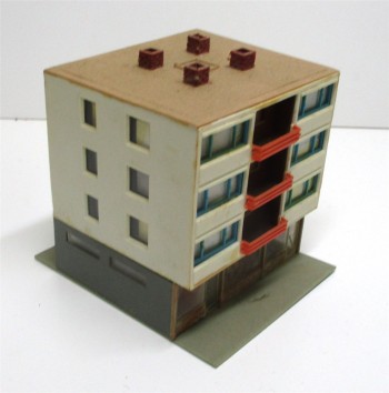 Spur H0 Fertigmodell  Kibri Vintage Hochhaus (I)