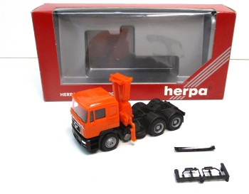 Herpa 1/87 143103 MAN Sattelzugmaschine LadeKran  - OVP (Spur H0)(2243K)