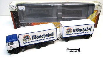 Herpa 1/87 MAN F90 Kofferhängerzug Mönchshof OVP (Spur H0)(2414K
