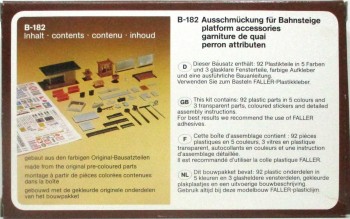 Spur H0 Faller B-182 Ausschmückung für Bahnsteige OVP - (2505K)