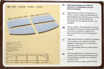Spur H0 Faller B-185 Bahnsteigverlängerung 66cm OVP - (2506K)