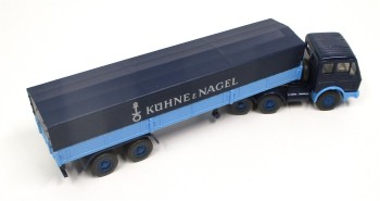 Wiking 1/87 MB Pritschensattelzug Plane KÜHNE & NAGEL o. OVP (Spur H0)(82-1)