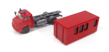 Wiking 1/87 MB LAF 1113 Feuerwehr Wechselkoffer o. OVP (Spur H0)(96-9)