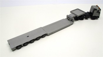 Kibri 1/87 Mercedes Benz Schwerlast-Tiefladerzug grau o. OVP (3612K)