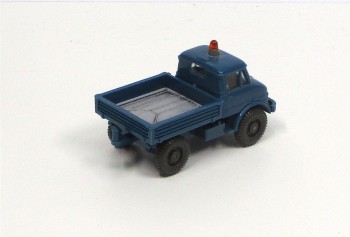 Wiking 1/87 Unimog 406 blau Blinklicht o. OVP (Spur H0)(14-11)