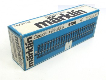 Märklin H0 5106 10x M-Gleis 1/1 Gerade 180mm OVP (3432K)