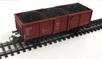 Spur H0 Märklin 4431 offener Güterwagen El-u Kohlenladung OVP (3809k)