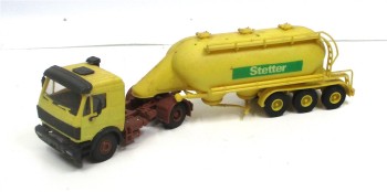 Kibri 1/87 MB Eutersilo-Sattelzug STETTER patiniert o.OVP (70-49)