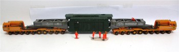Kibri 1/87 DB Großtrafotransport der DB mit Bedienbersonal o.OVP (4426k)
