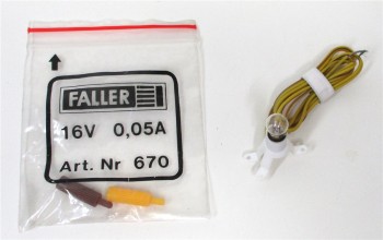 Faller H0/TT/N 670 Beleuchtungssockel Glühbirne 16V 0,05A (Z143)
