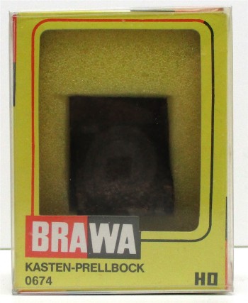 Brawa H0 0674 Kasten-Prellboch, Resinguss - OVP (Z96-3)