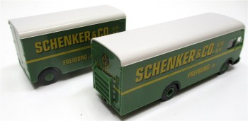 Brekina 1/87 57800 Büssing Kofferhängerzug Schenker OVP (Spur H0)(52-15)