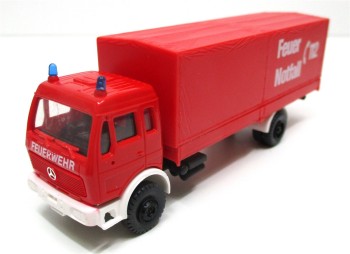 Roskopf 1/87 516F Mercedes L1625 Feuerwehr Pritsche Plane OVP (Spur H0)(52-16)