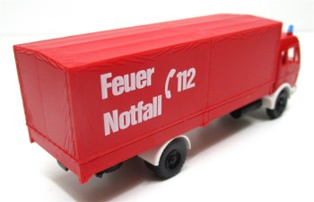 Roskopf 1/87 516F Mercedes L1625 Feuerwehr Pritsche Plane OVP (Spur H0)(52-16)