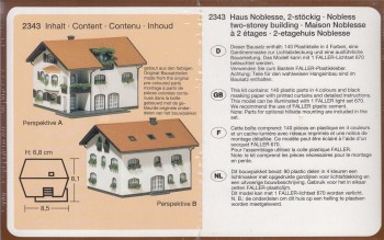 Spur N Faller 2343 Haus Noblesse 2 stöckig Bausatz  (2784k)