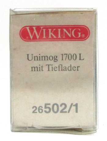 Wiking 1/87 26502/1 MB Unimog 1700L Tiefladerhänger SIEMENS OVP (Spur H0) (11-17k)