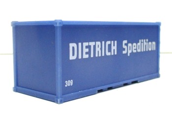 Spur H0 Containermodell Dietrich Spedition blau 20ft (1:87)(133-4)