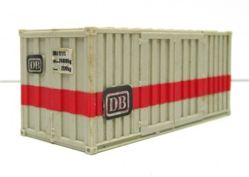 Spur H0 Bulk-Containermodell DB grau 20ft (1:87)(133-6)