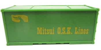 Spur H0 Containermodell Mitsui Q S K Lines grün 20ft (1:87)(133-5)