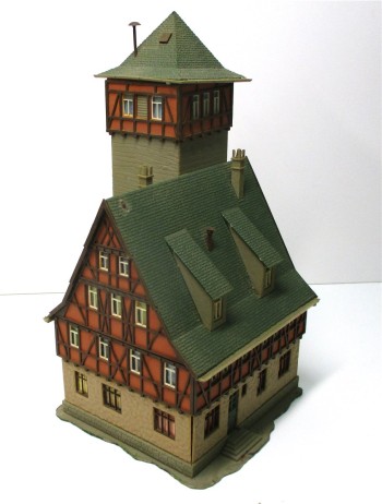 Spur H0 Vollmer 20817 Stadt-Feuerwache mit Schlauchturm