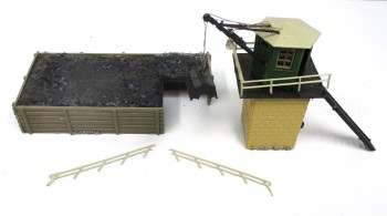 Spur H0 Kleinbekohlungsanlage, Kran & Bunker Fertigmodell 