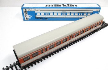 Spur H0 Märklin 4184 S-Bahn-Wagen 2.KL DB orange-grau OVP (127k)