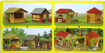 Spur H0 Faller B-590 Sortiment Gartenlauben Bausatz OVP (458k)