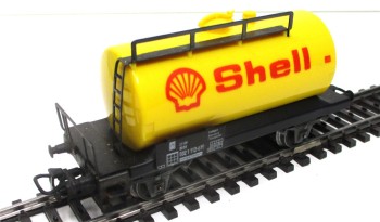 Märklin H0 4502 2-achsiger Kesselwagen Shell DB OVP (1136k)