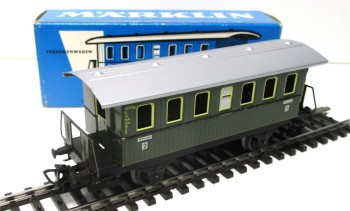 Spur H0 Märklin 4040 Nebenbahn-Plattformwagen 2.Kl. OVP (1146k)