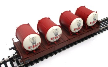 Spur H0 Fleischmann 5229K Behältertragwagen EKU DB OVP (946k)