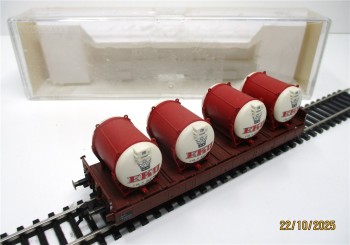 Spur H0 Fleischmann 5229K Behältertragwagen EKU DB OVP (946k)