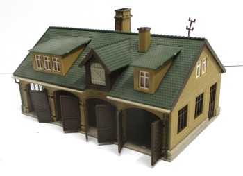 Spur N vollmer Feuerwache Fahrzeughalle Fertigmodell 