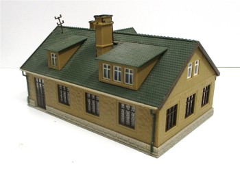 Spur N vollmer Feuerwache Fahrzeughalle Fertigmodell 