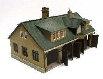 Spur N vollmer Feuerwache Fahrzeughalle Fertigmodell 