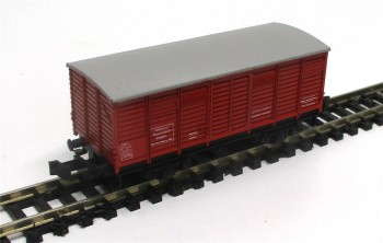Spur N Minitrix 13514 Bauzugwagen Feuerlöschwagen DB EVP (6222k)