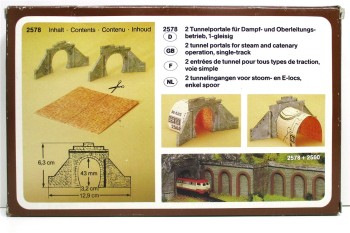 Spur N Faller 2578 Tunnelportale 2-gleisig Bausatz (1009k)