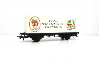 Spur H0 1/87 Märklin 84408 Containerwagen Vedes 90 Jahre Phantasie und Spiel OVP (3835A)