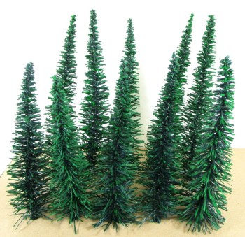 Spur H0 Jordan Modellbau  [41]  Bäume, Fichten, 16 / 20cm 10  Stück  - OVP NEU